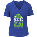 Atheist Scientist T-Shirt - Science Religious Beliefs Tee - Womens Plus Size Up To 4X