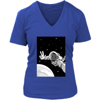 Astronaut Space Selfie T-Shirt - Funny Science Tee - Womens Plus Size Up To 4X