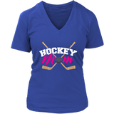 Hockey Ice Game Shirt for Cheer Mom Tshirt - Mother's Day T-Shirt - Womens Plus Size Up To 4X