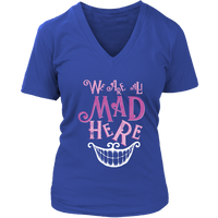 All Mad Here Wonderland Shirt - Cheshire Cat Tee - Womens Plus Size Up To 4X