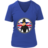 British Bobby Policeman Tshirt - UK English Police Officer - Womens Plus Size Up To 4x