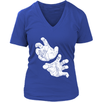 Scary Hands Halloween T-Shirt - Halloween Costume Shirt - Womens Plus Size Up To 4X