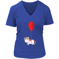 Balloonicorn T-Shirt - Unicorn Balloon Birthday Tshirt - Womens Plus Size up to 4X