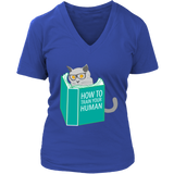 How To Train Your Human T-Shirt - Funny Cat Shirt - Novelty - Womens Plus Size Up To 4X