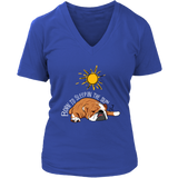 Sleeping Dog Tshirt - Summer Sun Tanning T-Shirt - Bulldog - Womens Plus Size Up To 4X