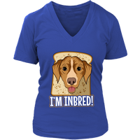 Inbred Funny Dog T-Shirt - Dogs Bread Breed Pun Tshirt - Womens Plus Size Up To 4X