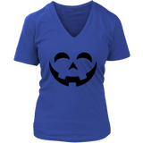 Happy Pumpkin Halloween Tshirt - Funny Jack O Lantern Tee - Womens Plus Size up to 4X