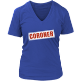 Coroner T-Shirt - Funny Halloween Costume Tee Shirt - Womens Plus Size up to 4X