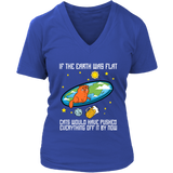 Funny Flat Earth Cat Joke T-Shirt - Flat Earther Society - Womens Plus Size Up To 4X