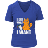 I Do What I Want T-shirt - Cat Lover Tshirt - Statement Tee - Womens Plus Size Up To 4X