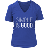 Simple Good - Motivation T-Shirt - Positive Tshirt - Novelty - Womens Plus Size Up To 4X