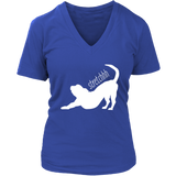 Dog Stretch T-Shirt - Doggie Yoga Tshirt - Pet Stretching - Womens Plus Size up to 4X