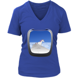 Airplane Window T-Shirt - Vacation Tee - Unicorn Tshirt - Womens Plus Size up to 4X