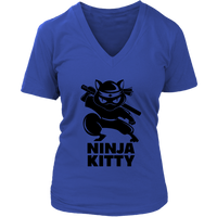 Cat Ninja T-Shirt - Cat Personalities Tee - Womens Plus Size up to 4X