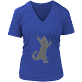 Cat T-Shirt - Climbing Cat Shirt - Fun Cat Tee Shirt - Womens Plus Size Up To 4X