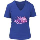 Weird Cheshire Cat T-Shirt - Cute Mad Cats for Halloween - Womens Plus Size Up To 4X