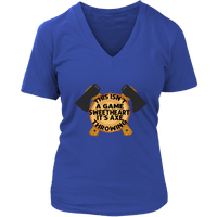 Axe Throwing Competition Tshirt - Funny Serious Game Tee - Womens Plus Size Up To 4X