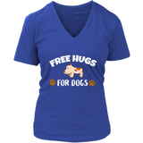 Love Animals Tee - Dog Lover T-Shirt - Free Hugs for Dogs - Womens Plus Size Up To 4X