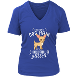 Dog Hair Chihuahua Glitter T-Shirt Puppy Pet Owner Tee - Womens Plus Size Up To 4X