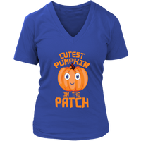 Cute Pumpkin Halloween Tshirt - Womens Costume Party T-Shirt - Plus Size Up To 4X