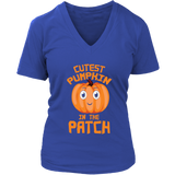 Cute Pumpkin Halloween Tshirt - Womens Costume Party T-Shirt - Plus Size Up To 4X