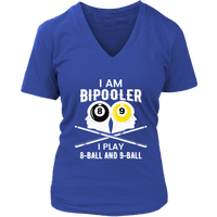 Bipolar Bipooler Pool Player Tshirt - Pool Billiards Tee - Womens Plus Size Up To 4X