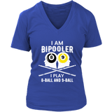 Bipolar Bipooler Pool Player Tshirt - Pool Billiards Tee - Womens Plus Size Up To 4X