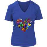 Womens Heart Full of Butterflies T-Shirt Mother's Day Tee Plus Size Up to 4X