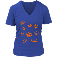 Evil Laugh Halloween Tshirt - Jack O Lantern Pumpkin Tee - Womens Plus Size Up To 4X