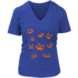 Evil Laugh Halloween Tshirt - Jack O Lantern Pumpkin Tee - Womens Plus Size Up To 4X