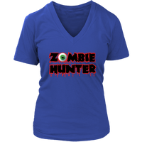 Zombie Hunter Halloween T-Shirt - Bloody Zombies Tee Scary T - Womens Plus Size up to 4X