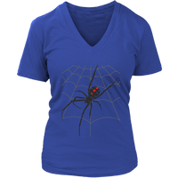 Halloween Scary Spider Web Tshirt Deadly Spider's Web Tee - Womens Plus Size Up To 4X