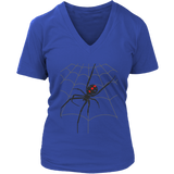 Halloween Scary Spider Web Tshirt Deadly Spider's Web Tee - Womens Plus Size Up To 4X