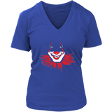 Halloween Clown T-Shirt - Scary Creepy Smiling Clown Tee Shirt - Frightening