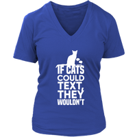 If Cats Could Text Tshirt - Moody Grumpy Annoyed Cats - Womens Plus Size Up To 4X