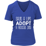 Adopt A Dog T-Shirt - Dog Lover's T Shirt - Womens Plus Size Up To 4X