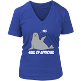 Seal of Approval Funny Graphic Shirt - Marine Animal Tees - Womens Plus Size Up To 4X