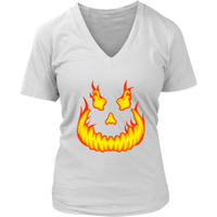 Jack Olantern Smile T-Shirt - Halloween Pumpkin Tee - Womens Plus Size up to 4X