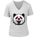 Panda Bear Clown Tshirt - Halloween Spooky Animal T-Shirt - Womens Plus Size Up To 4X