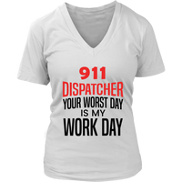 911 Dispatcher T-Shirt - Emergency Worker Tshirt - Funny Tee Shirt - Womens Plus Size Up To 4X