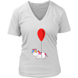 Balloonicorn T-Shirt - Unicorn Balloon Birthday Tshirt - Womens Plus Size up to 4X