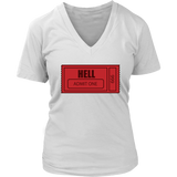 Ticket to Hell T-Shirt - Halloween T Shirt - Womens Plus Size up to 4X