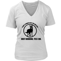 K9 Unit Funny Tshirt - Police Officer Dog Bite T-Shirt - Womens Plus Size Up To 4X