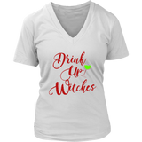 Drinking Witches Halloween Tshirt - Wine Drinker T-Shirt - Womens Plus Size up to 4X