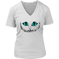 Halloween Cheshire Cat Tshirt - Alice in Wonderland - Womens Plus Size up to 4X