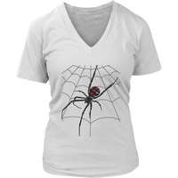 Halloween Scary Spider Web Tshirt Deadly Spider's Web Tee - Womens Plus Size Up To 4X