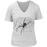 Halloween Scary Spider Web Tshirt Deadly Spider's Web Tee - Womens Plus Size Up To 4X