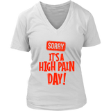 Chronic High Pain Tshirt - Painful Illness Fibromyalgia - Womens Plus Size Up To 4X