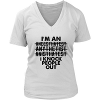 Anesthesia Doctor T-Shirt Anesthesiologist Knock Out Tshirt - Womens Plus Size Up To 4X