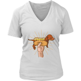 My Wiener Does Tricks Shirt - Weiner Dog T-Shirt - Graphic T - Womens Plus Size Up To 4X